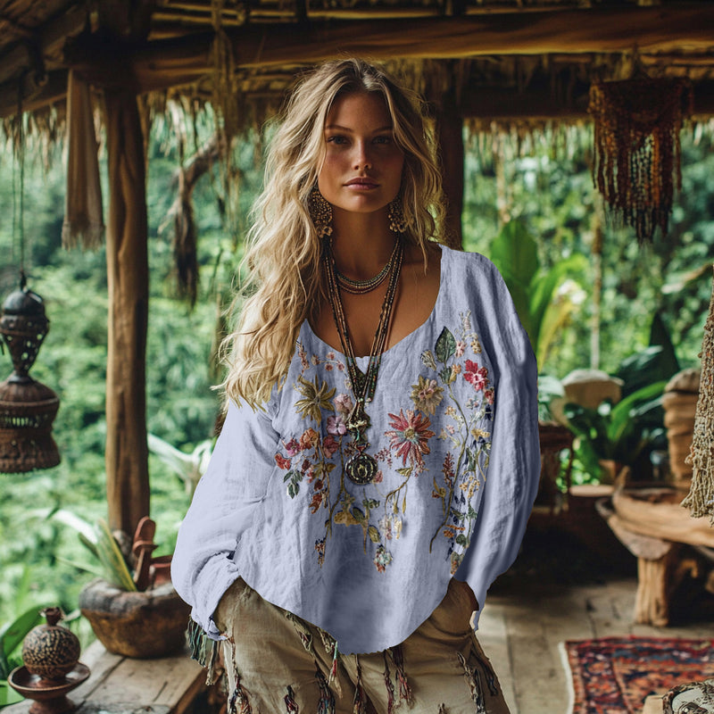 Klassische Vintage Bluse