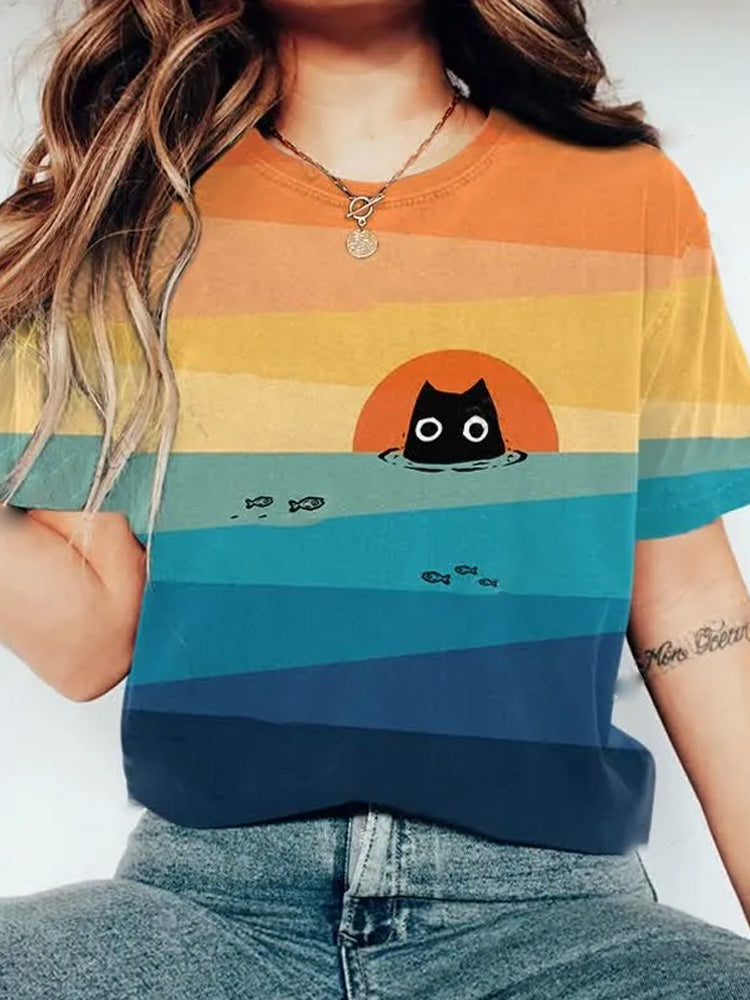 Anmutig gestaltete T-Shirt