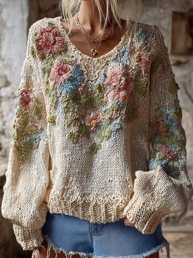 Zeitloser Vintage-Stil-Pullover