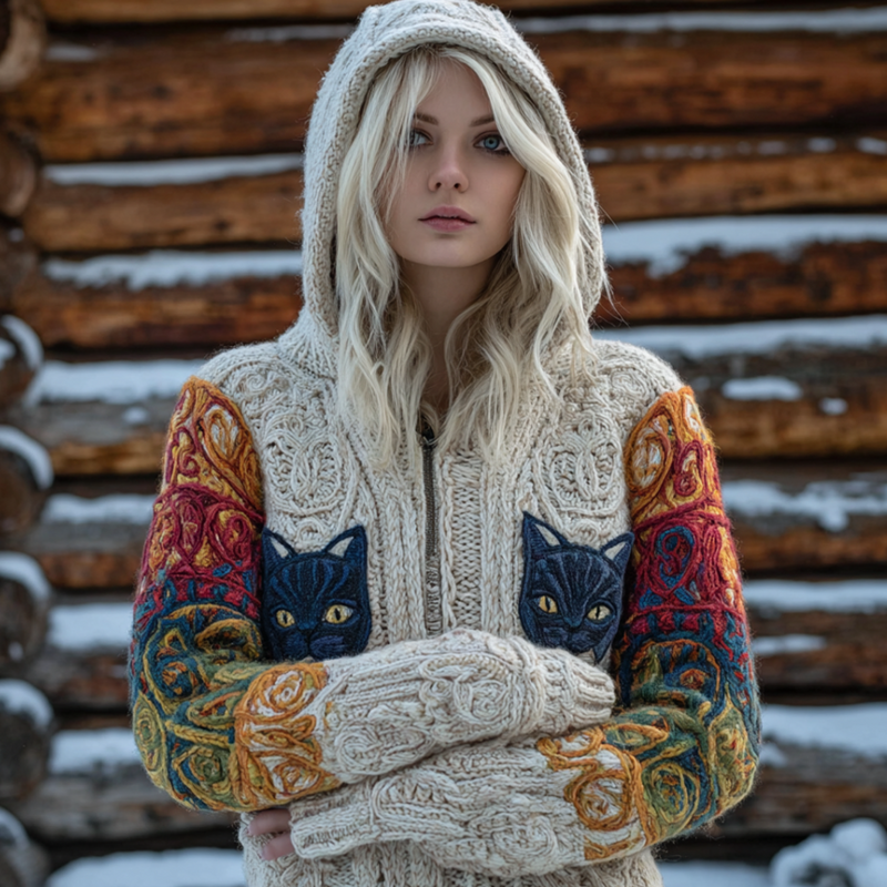 Klassische Vintage Strickjacke
