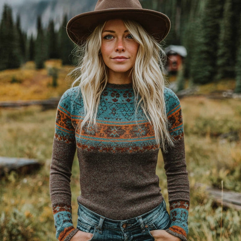 Vintage-inspirierter Pullover
