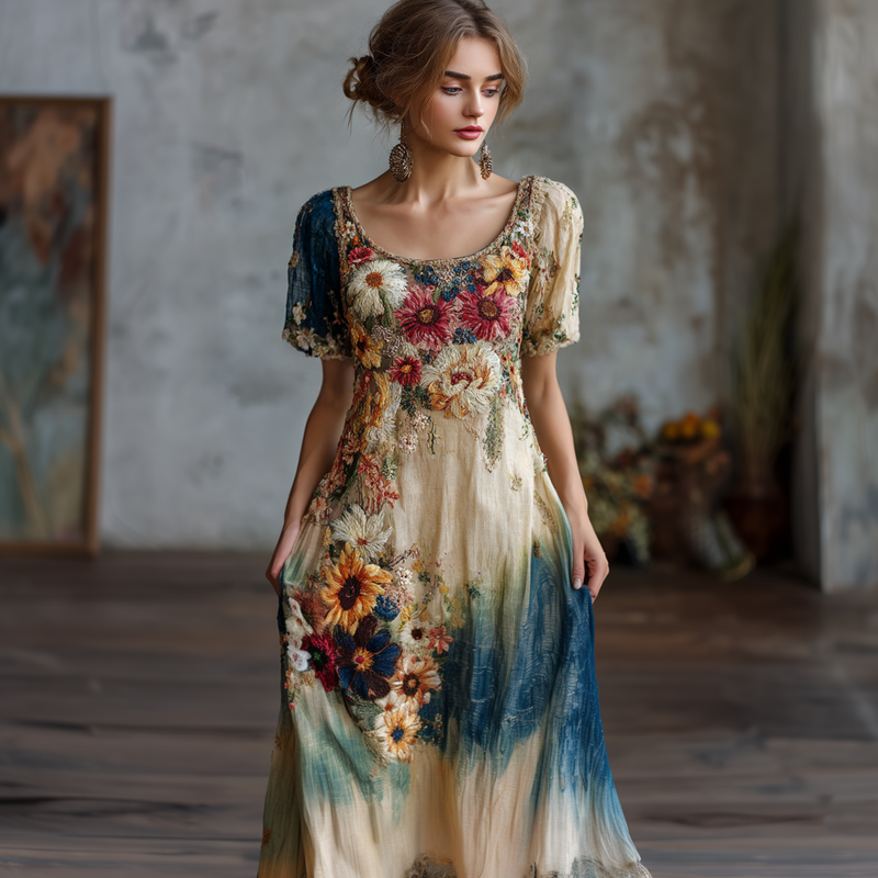Klassische Vintage Kleid