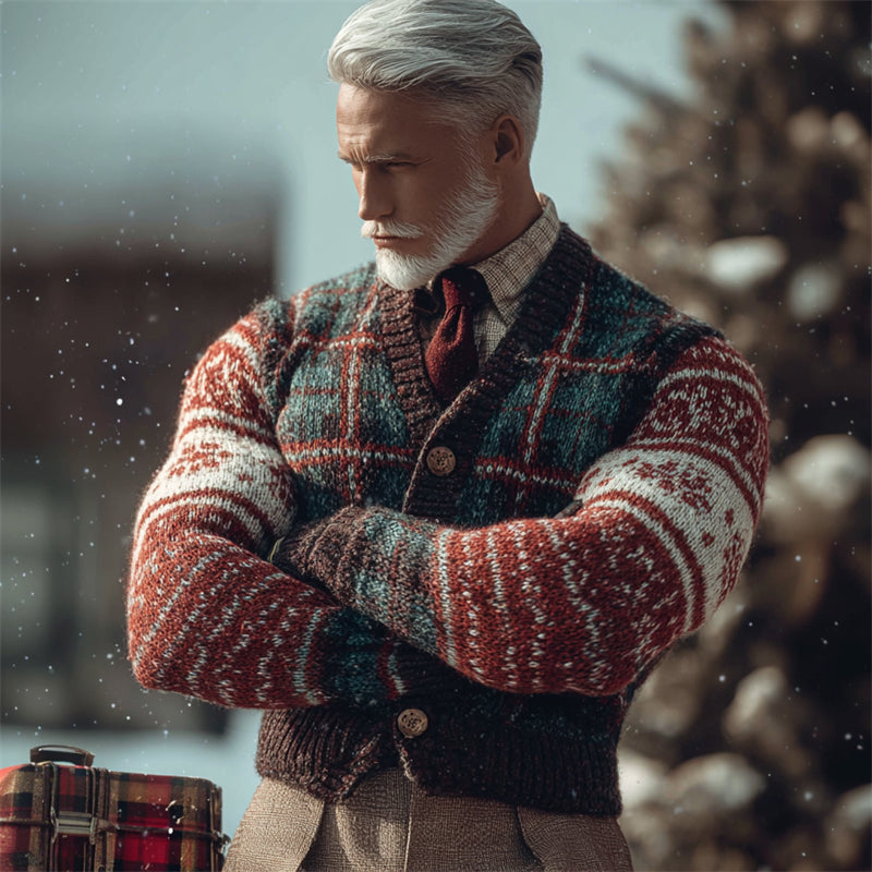 Durchdacht gestaltete Strickjacke
