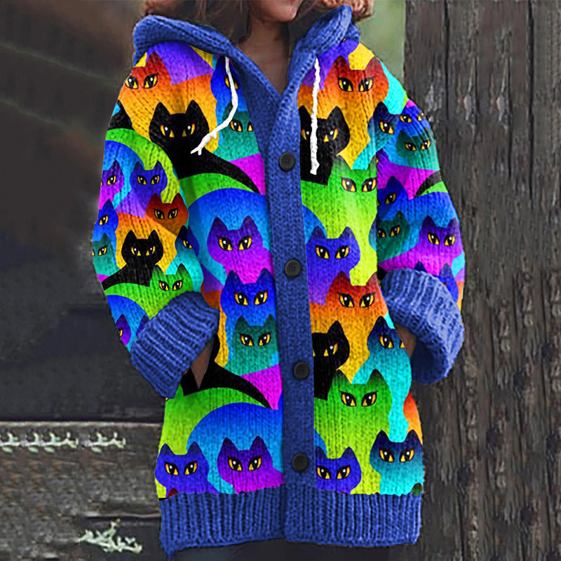 Durchdacht gestaltete Strickjacke