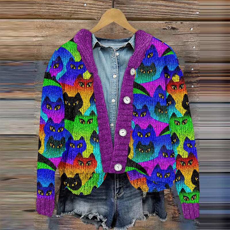 Klassisch gestaltete Strickjacke