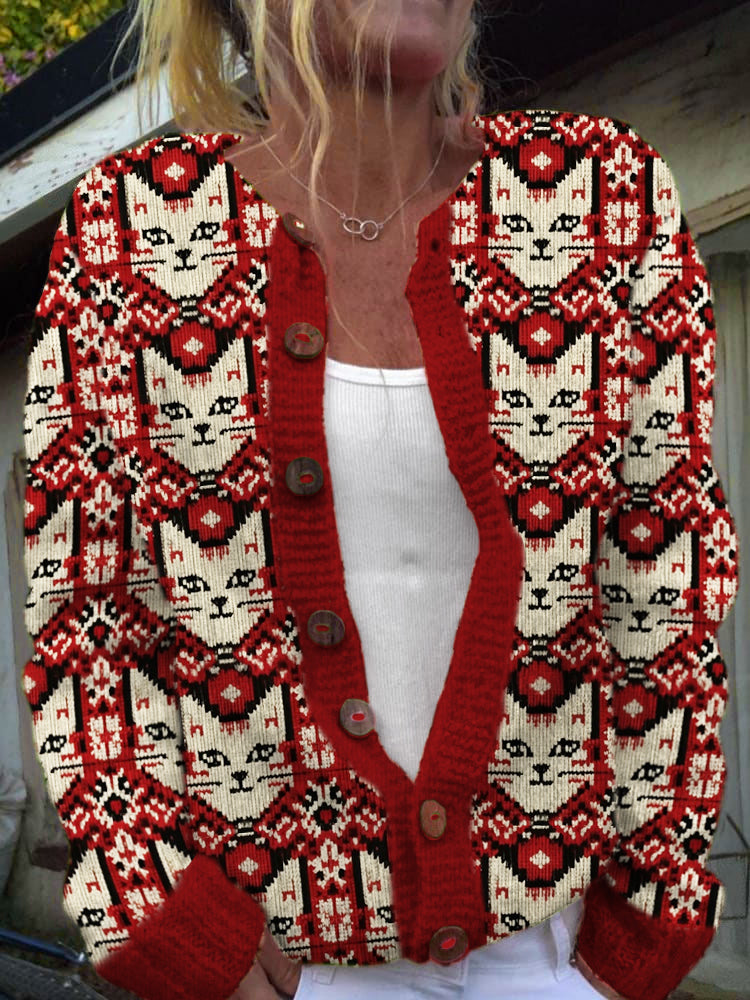 Elegant gestaltete Strickjacke