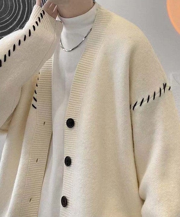 MW | Vintage V-Ausschnitt Cardigan-Pullover