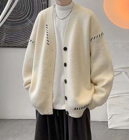 MW | Vintage V-Ausschnitt Cardigan-Pullover