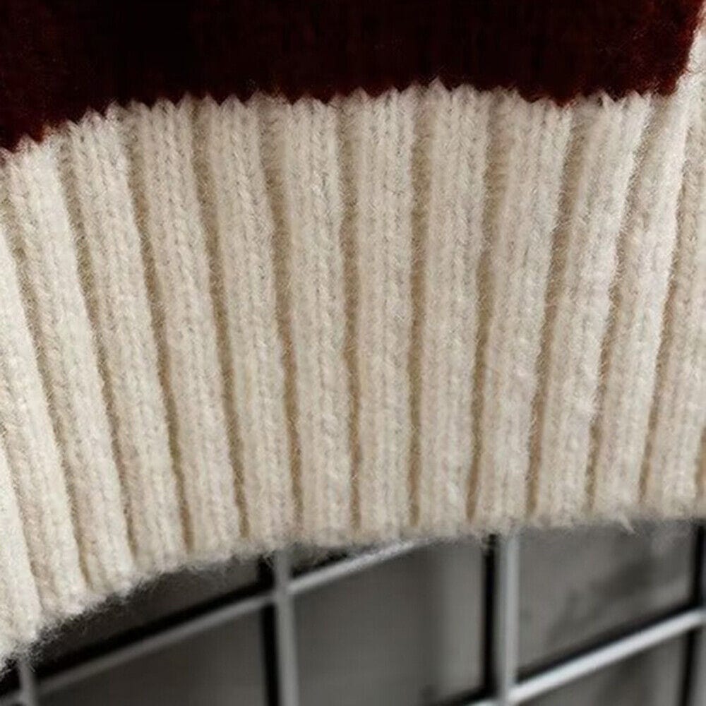 MW | Patchwork Jacquard Strickpullover