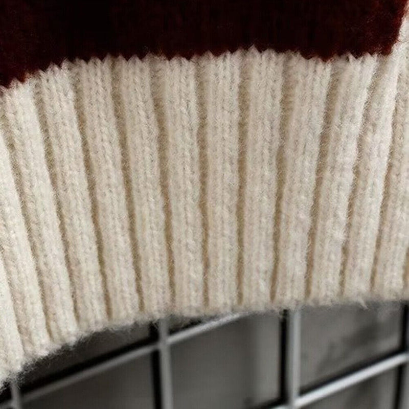 MW | Patchwork Jacquard Strickpullover