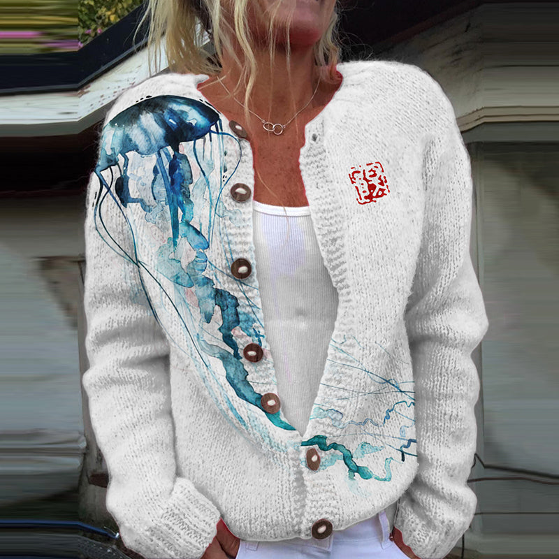 Wunderschön gefertigte Strickjacke