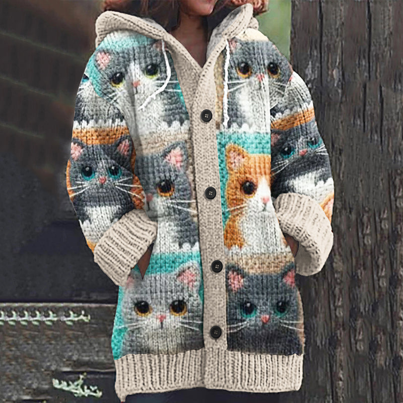 Klassische Vintage Strickjacke
