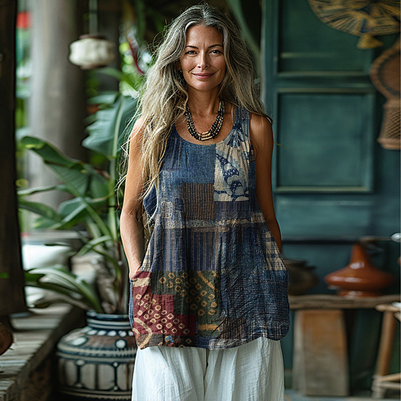 Zeitloser Vintage-Stil Top