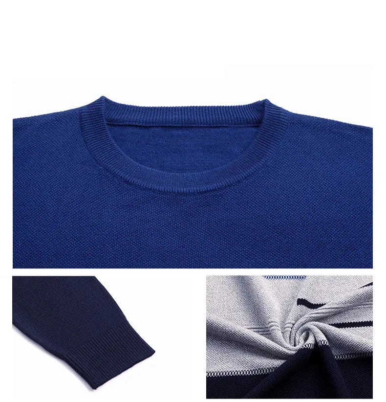 MW | Pullover aus gestreifter Baumwolle