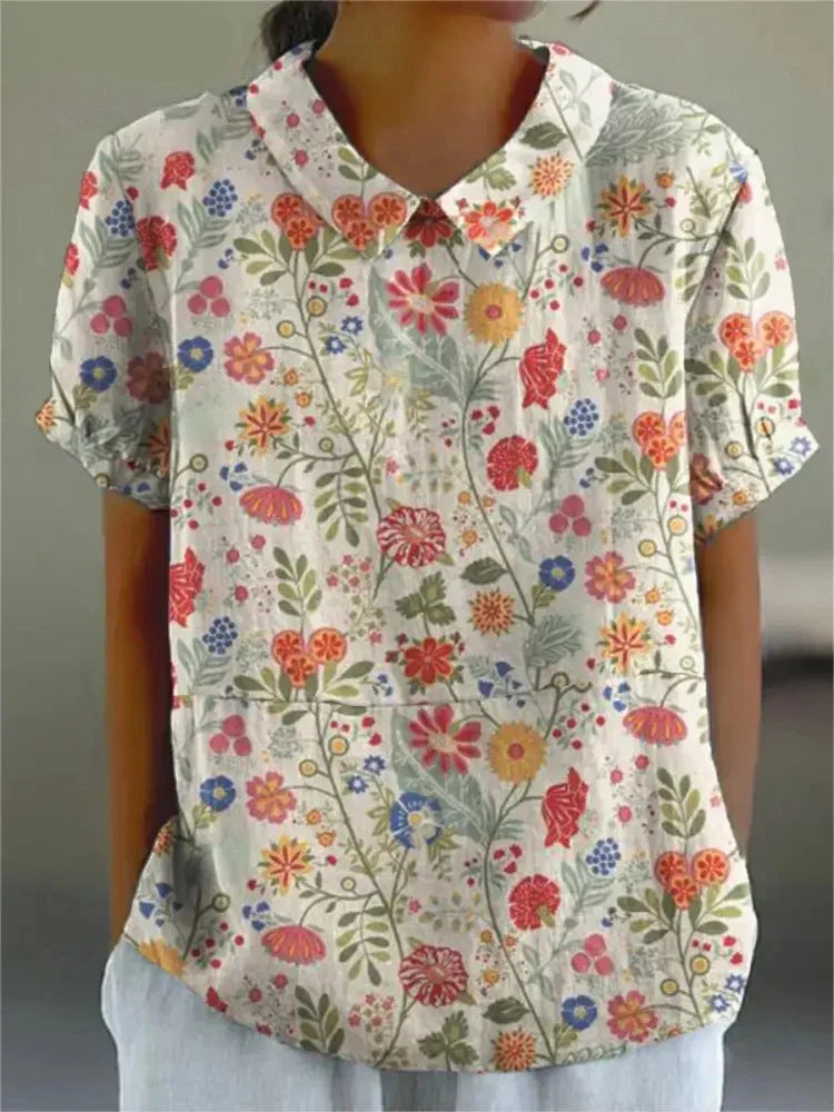 MW | Bluse mit Blumendruck für Frauen