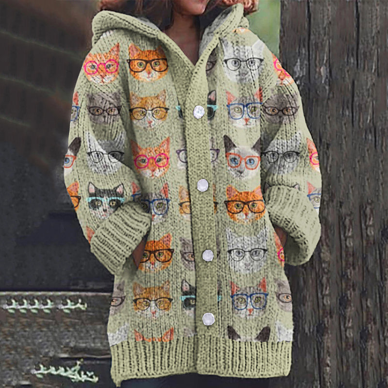 Anmutig gestaltete Strickjacke