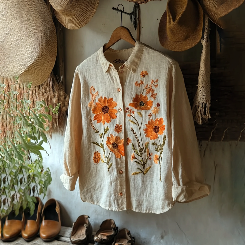 Zeitloser Vintage-Stil Bluse