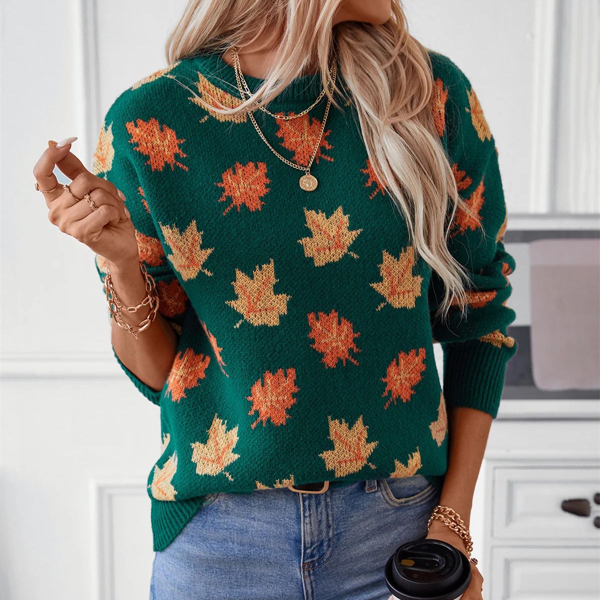 Zeitloser Vintage-Stil Pullover