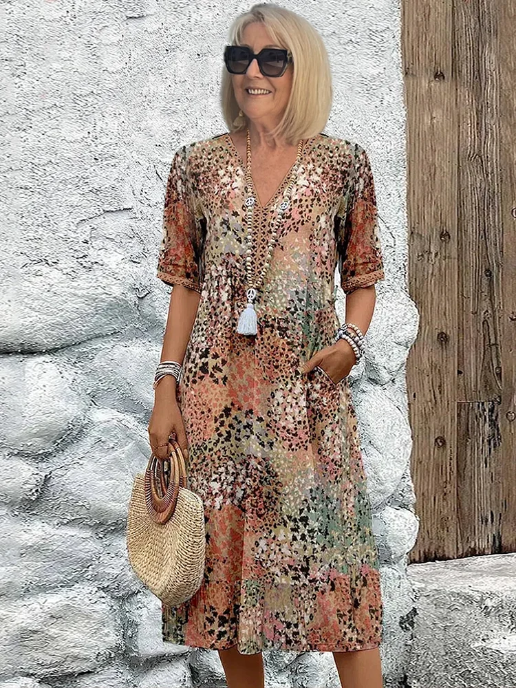 MW | Schmeichelndes Midi-Kleid für mühelose Insel-Eleganz