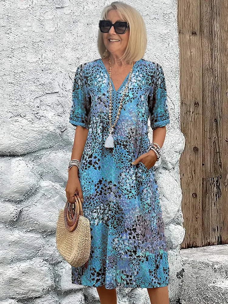 MW | Schmeichelndes Midi-Kleid für mühelose Insel-Eleganz