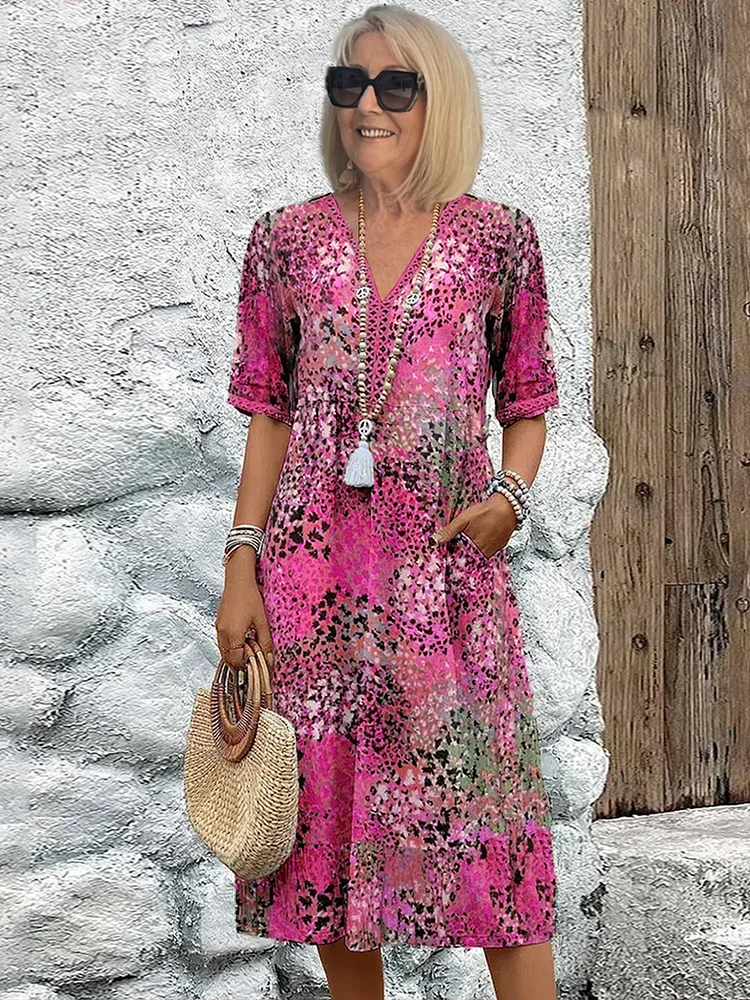 MW | Schmeichelndes Midi-Kleid für mühelose Insel-Eleganz