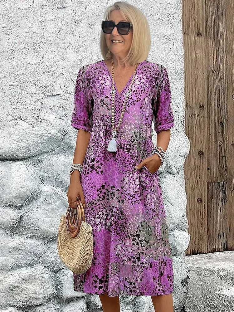 MW | Schmeichelndes Midi-Kleid für mühelose Insel-Eleganz