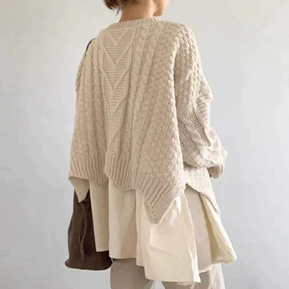 MW | Pullover mit Rundhalsausschnitt