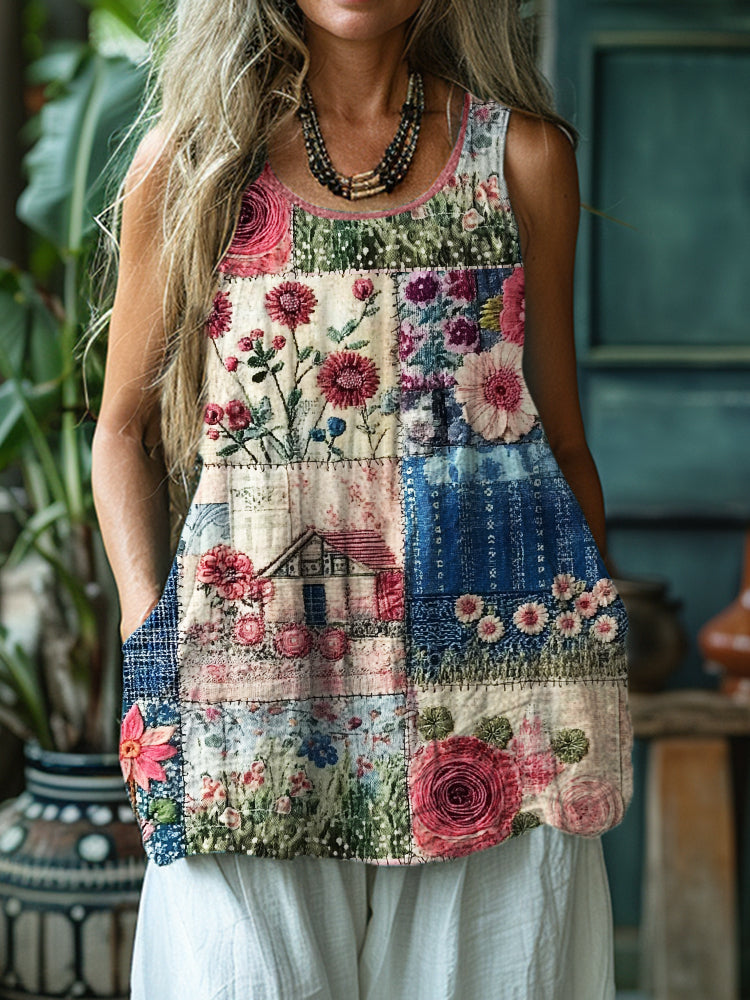 Zeitloser Vintage-Stil Top