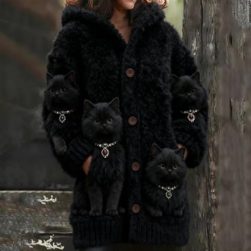 Zeitloser Vintage-Stil Strickjacke