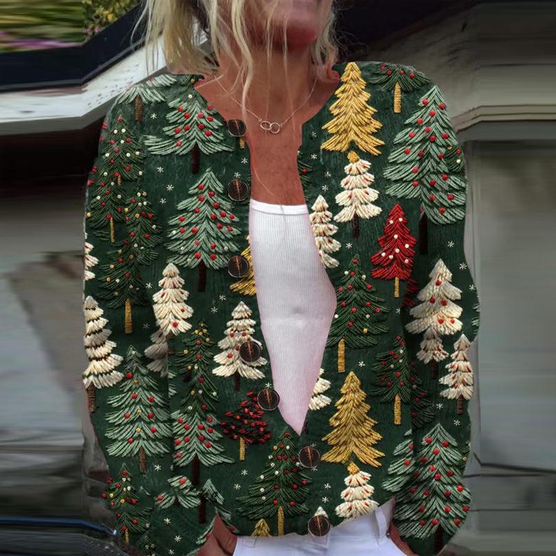 Anmutig gestaltete Strickjacke