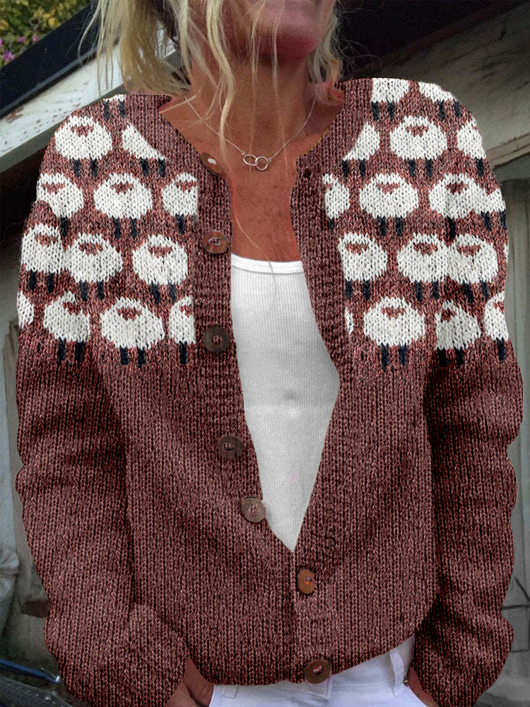 Vintage inspirierte Strickjacke