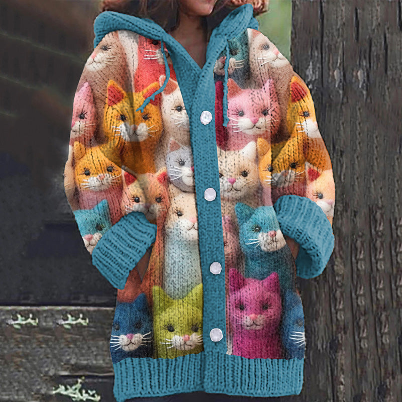 Zeitloser Vintage-Stil Strickjacke