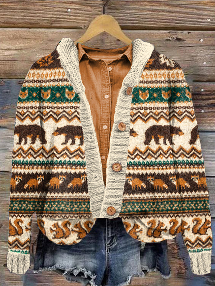 Vintage inspirierte Strickjacke
