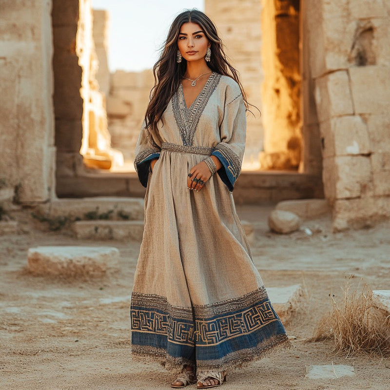 Klassisch gestaltete Kleid