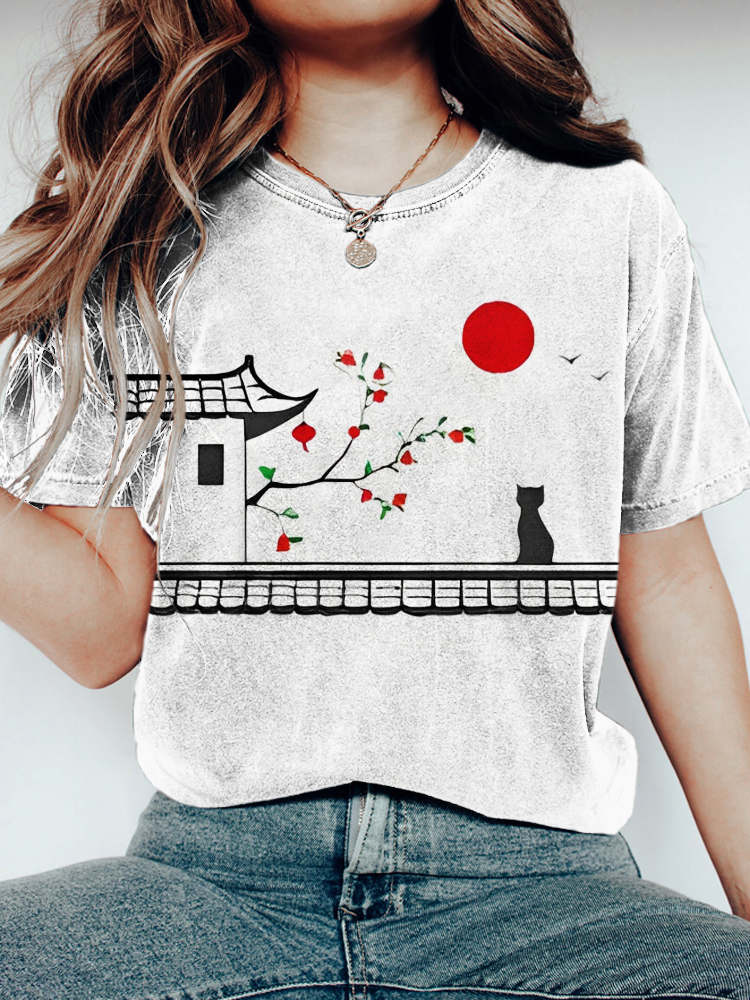 Anmutig gestaltete T-Shirt