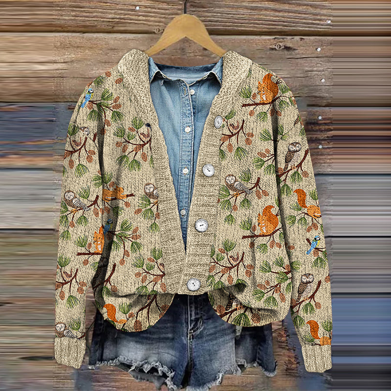 Klassische Vintage Strickjacke