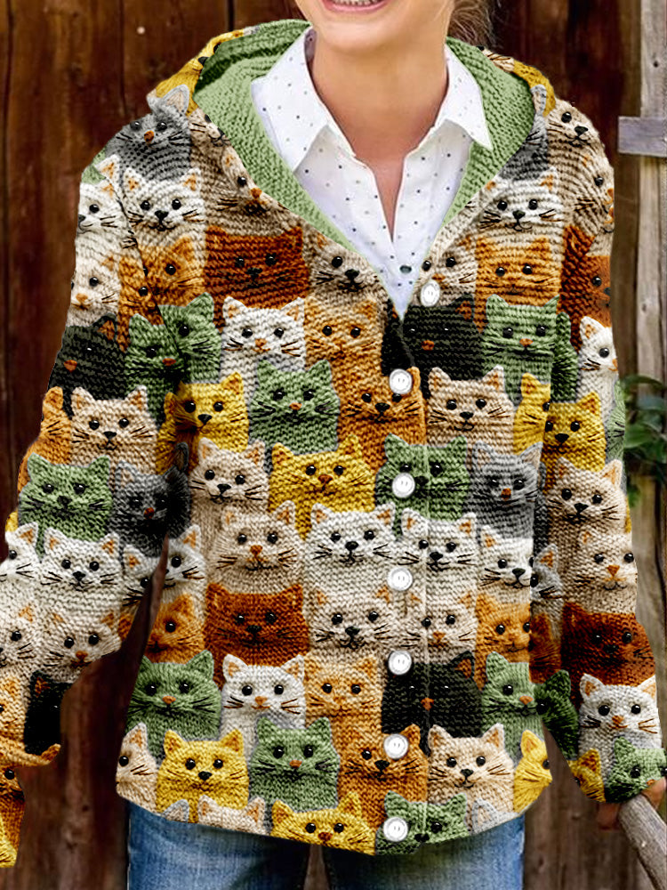 Anmutig gestaltete Strickjacke