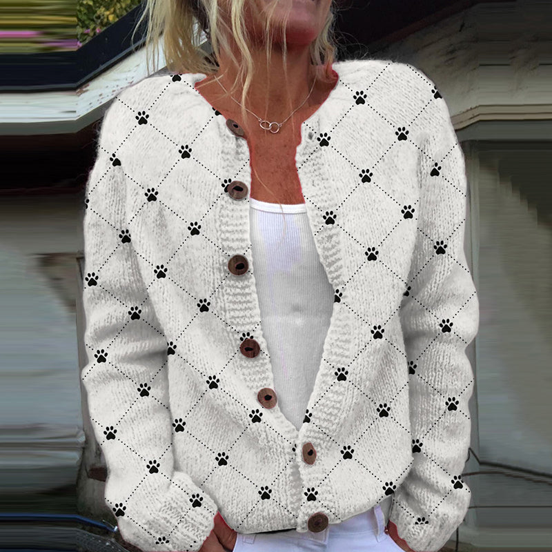 Durchdacht gestaltete Strickjacke