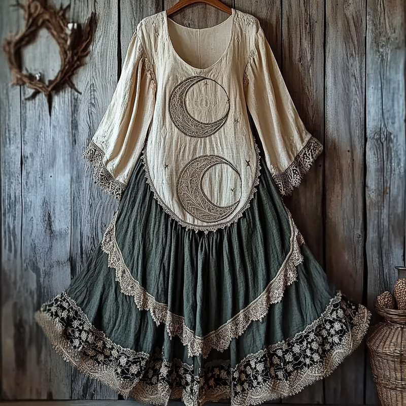 Klassisch gestaltete Kleid