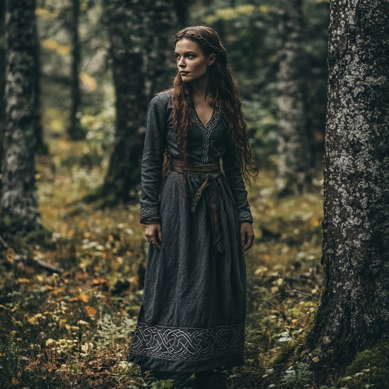 Klassisch gestaltete Kleid