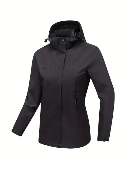 MW | Wasserdichte Outdoor-Sportjacke mit Kapuze für Damen
