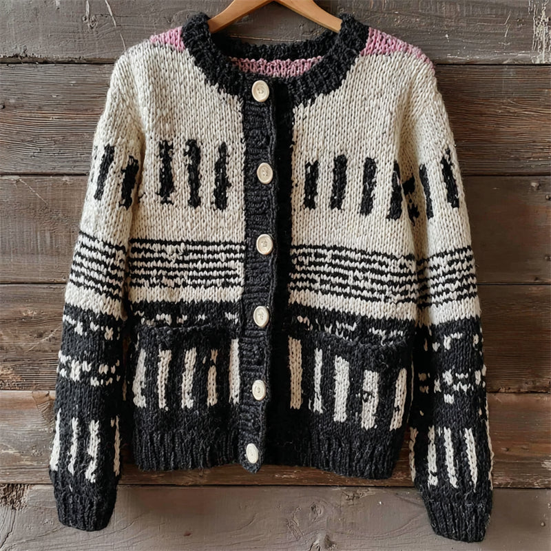 Elegant gestaltete Strickjacke