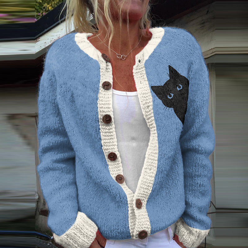 Zeitloser Vintage-Stil Strickjacke