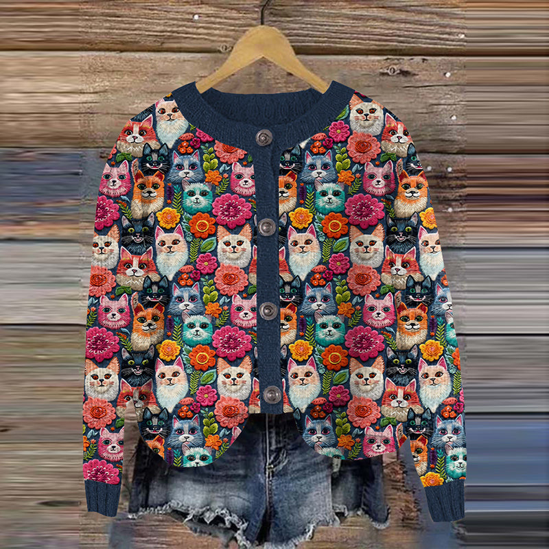Anmutig gestaltete Strickjacke