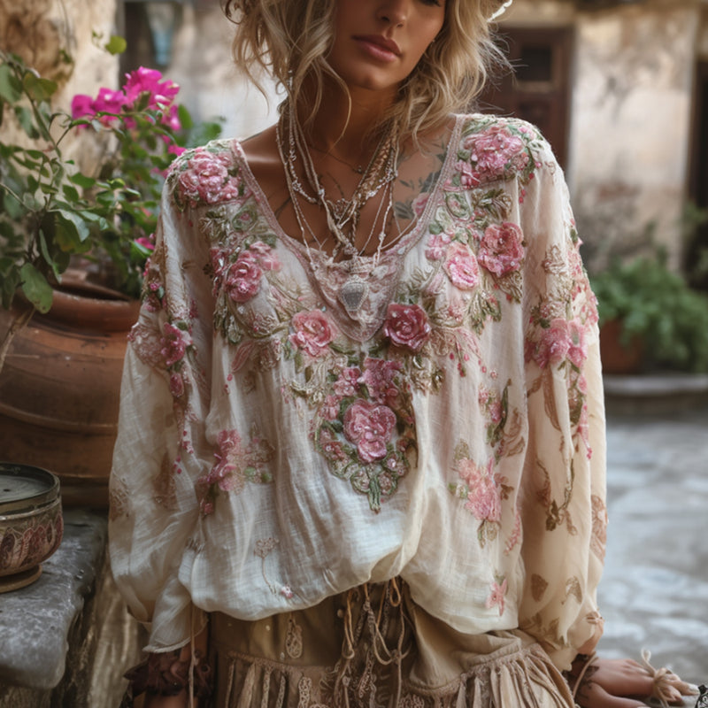 Zeitloser Vintage-Stil Top