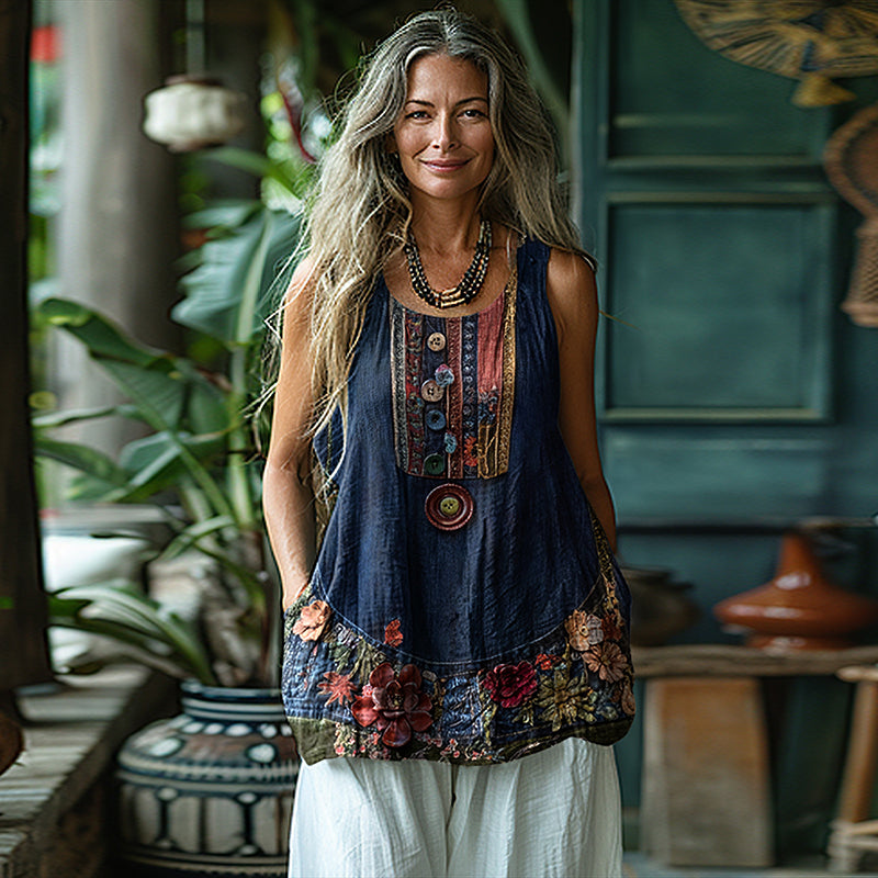 Zeitloser Vintage-Stil Top