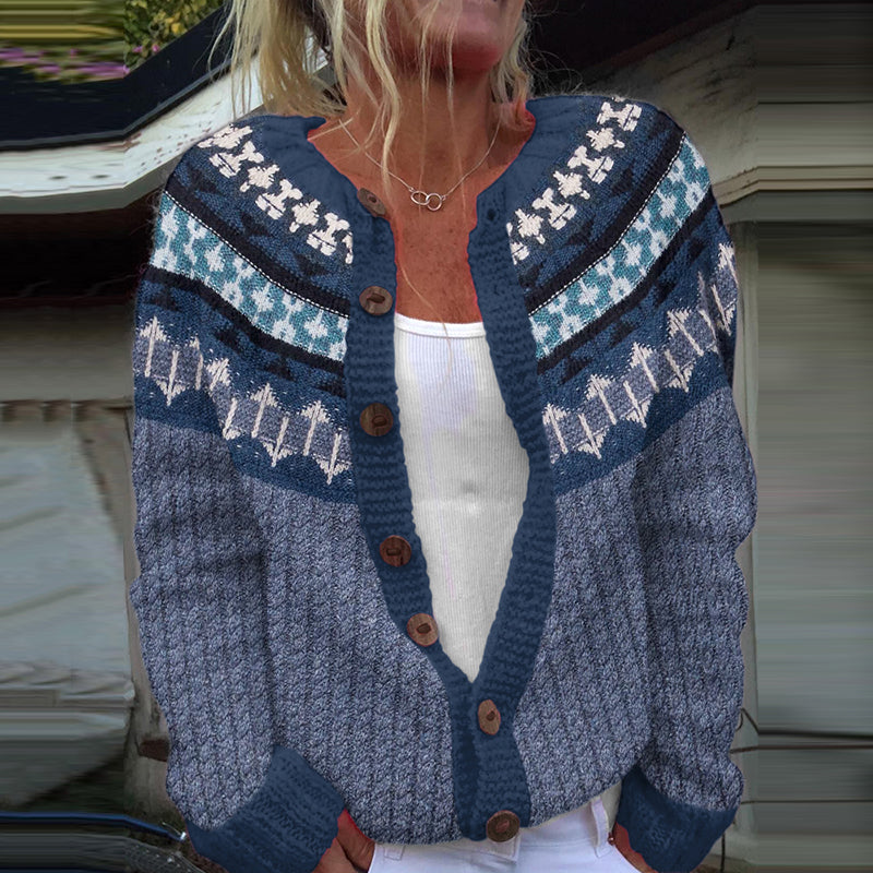 Zeitloser Vintage-Stil Strickjacke