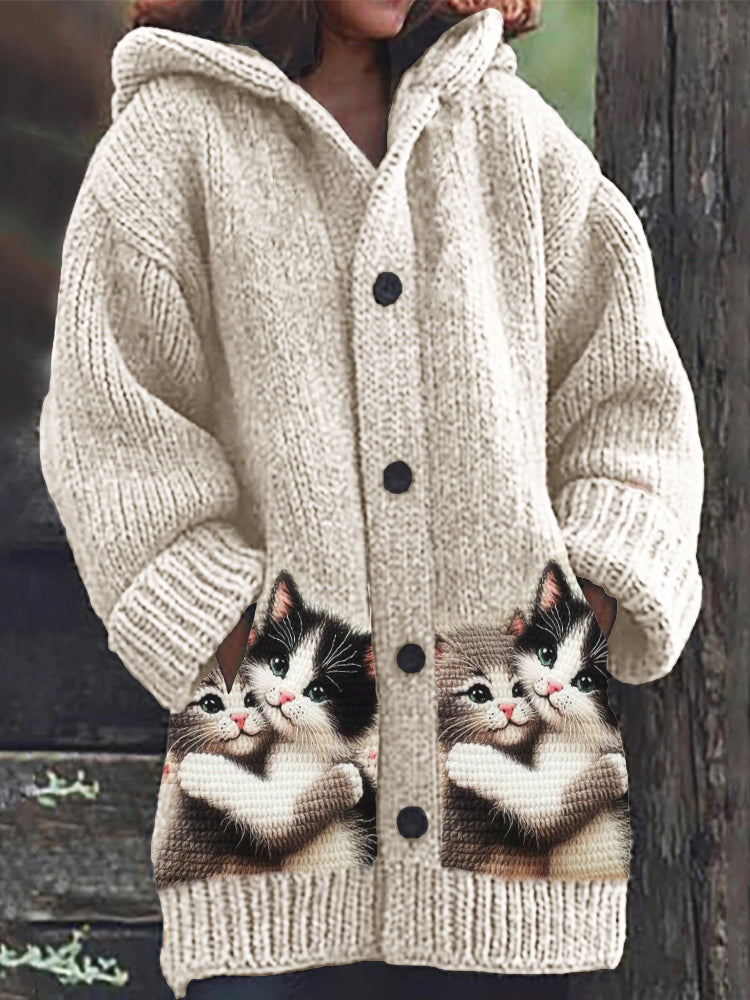 Wunderschön gefertigte Strickjacke