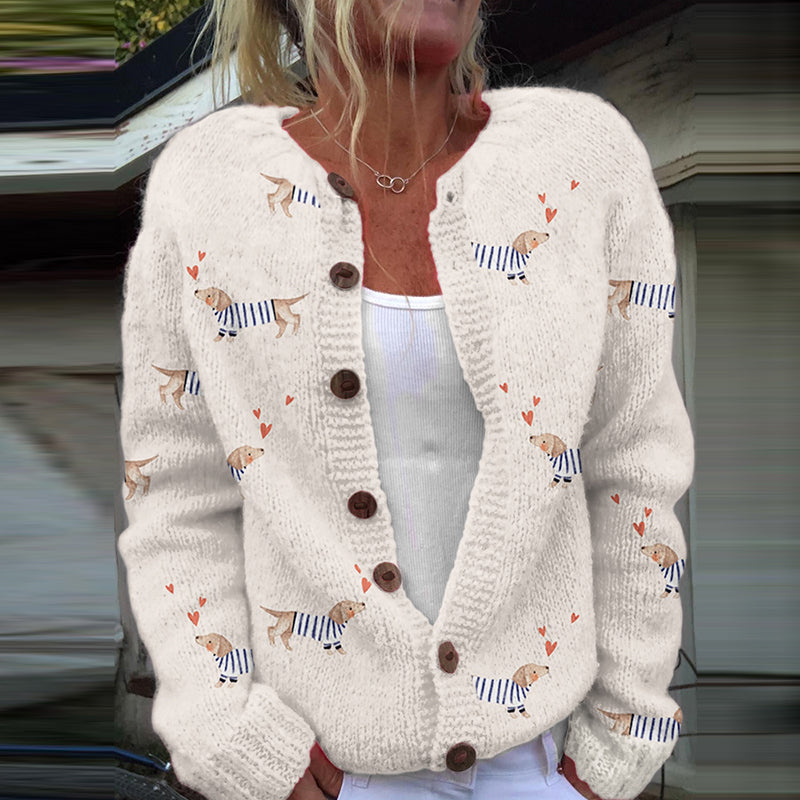 Wunderschön gefertigte Strickjacke
