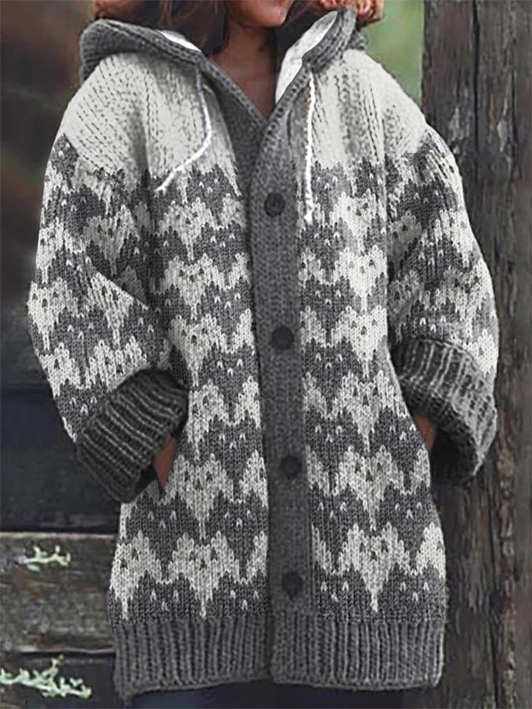Klassische Vintage Strickjacke